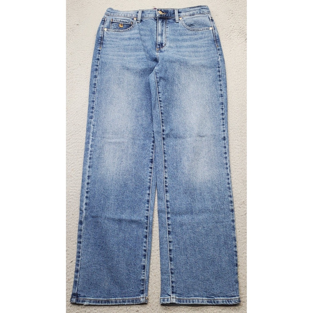Gloria Vanderbilt Jeans Womens 4 Blue Denim Faded Streetwear Grunge Straight Leg
